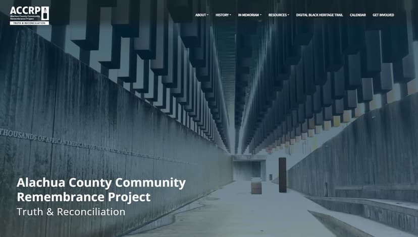 ACCRP Website project screenshot image